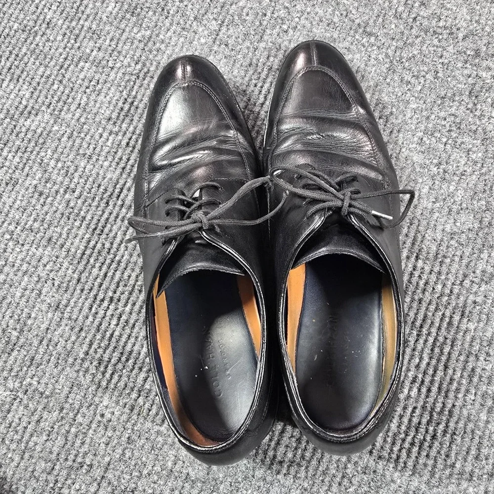 Cole Haan Shoes‎ Mens Size 11 Black Leather Oxford Dress Lennox Hill C11627